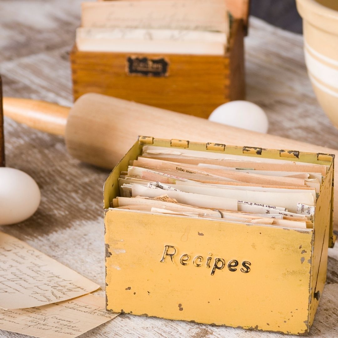 Recipe Cards hold history